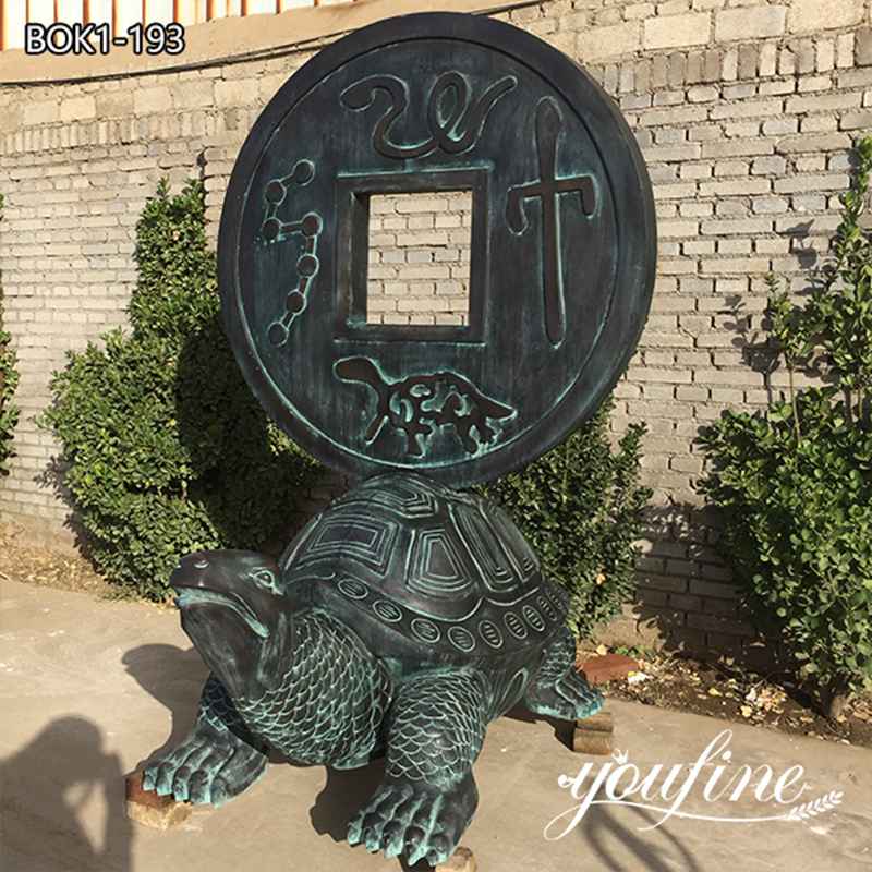 Fine Cast Bronze Large Outdoor Turtle Statue for Sale BOK1-193 (3)
