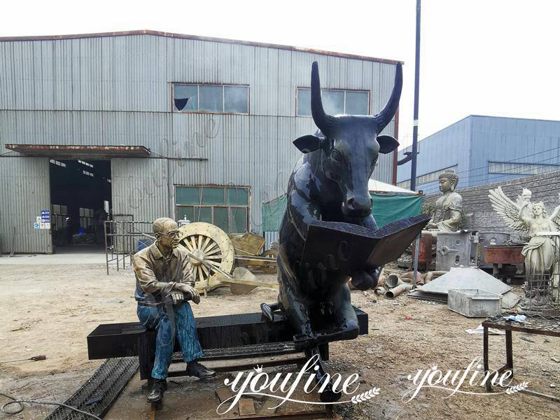 bronze bull statue - YouFine Sculpture