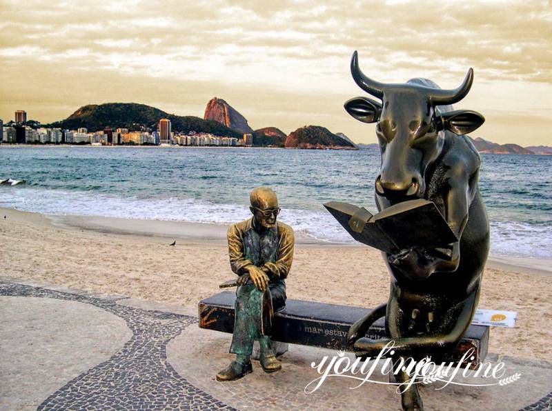 bronze bull statue - YouFine Sculpture