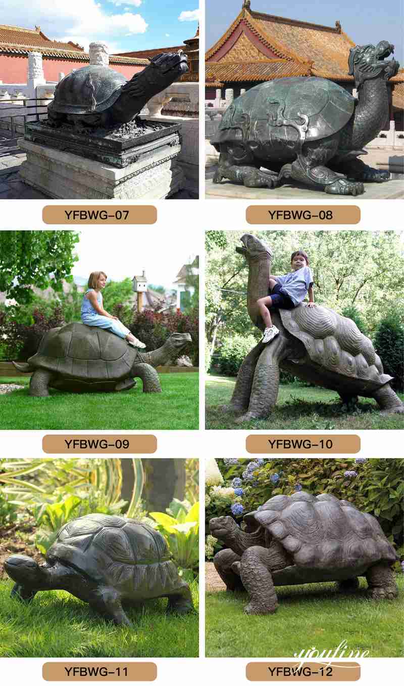 bronze turtle sculpture-YouFine Sculpture (2)