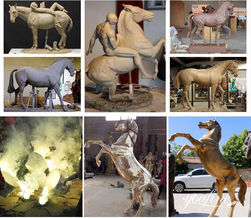 YouFine Horse Sculpture production process