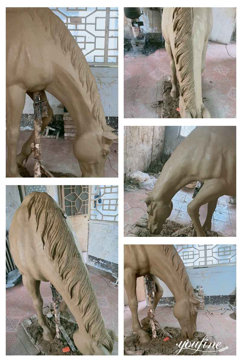 bronze statue-horse clay model - YouFine Sculpture