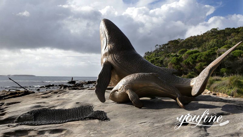 bronze whale sculpture - YouFine Sculpture