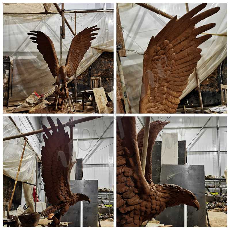 Bronze eagle sculpture - YouFine Sculpture (1)