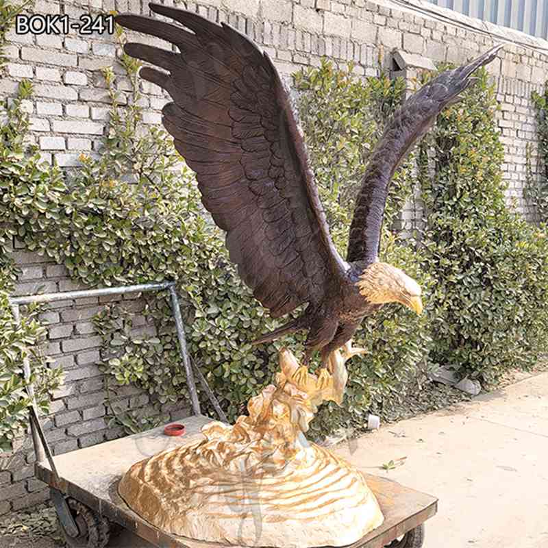 High Quality Large Bronze Eagle Statue Factory Direct Supplier BOK1-241