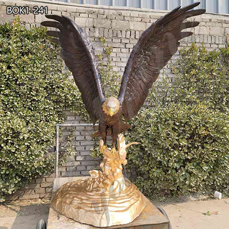 High Quality Large Bronze Eagle Statue Factory Direct Supplier BOK1-241