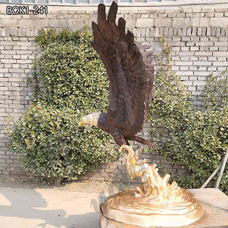 High Quality Large Bronze Eagle Statue Factory Direct Supplier BOK1-241