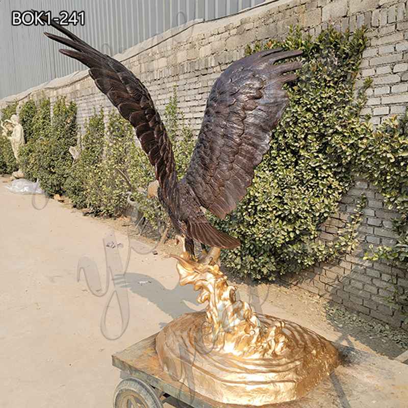 High Quality Large Bronze Eagle Statue Factory Direct Supplier BOK1-241