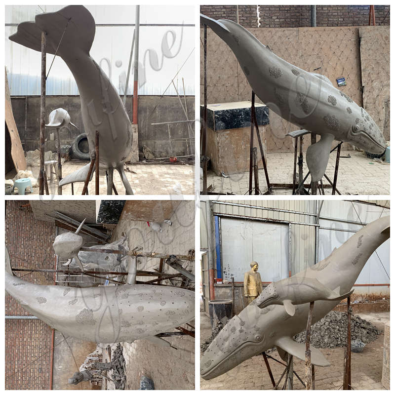 bronze whale sculpture - YouFine Sculpture (4)