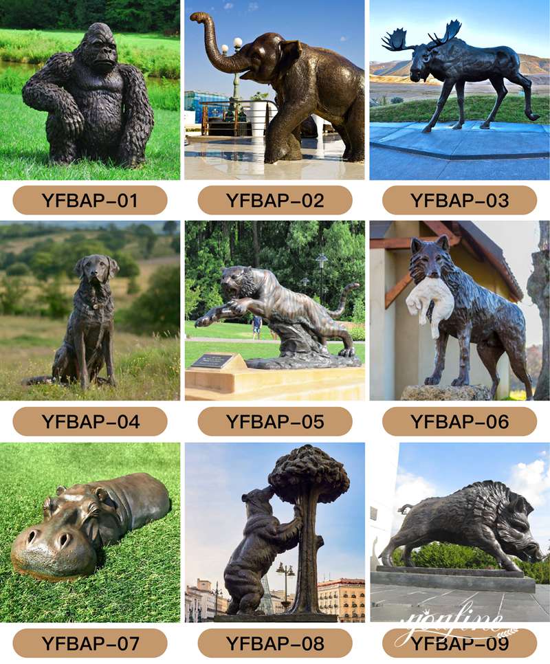Bronze Animal Sculpture - YouFine Sculpture (1)