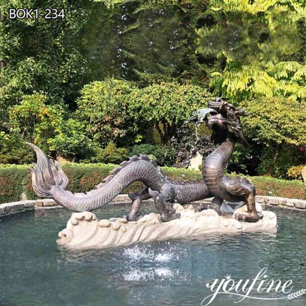 Large Garden Dragon Bronze Casting Art Decor Manufacturer BOK1-234