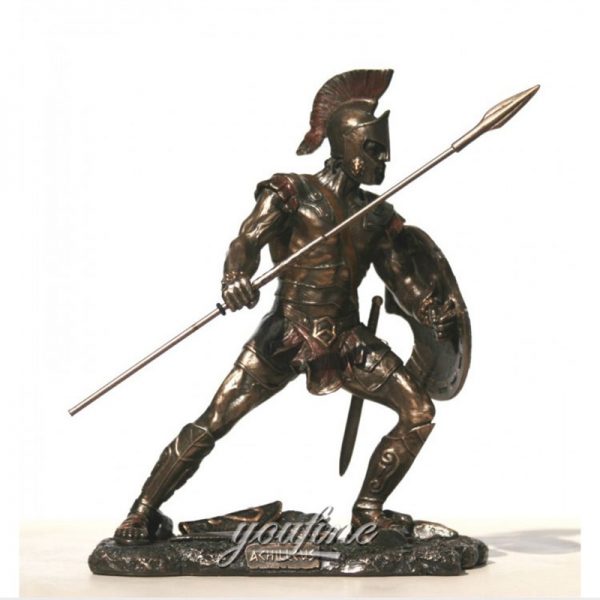 Life Size Custom Bronze Trojan Warrior Statue Manufacturer BOKK-480
