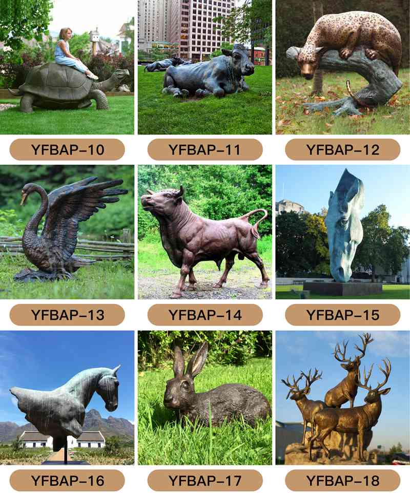bronze ANIMAL sculpture -YouFine Sculpture