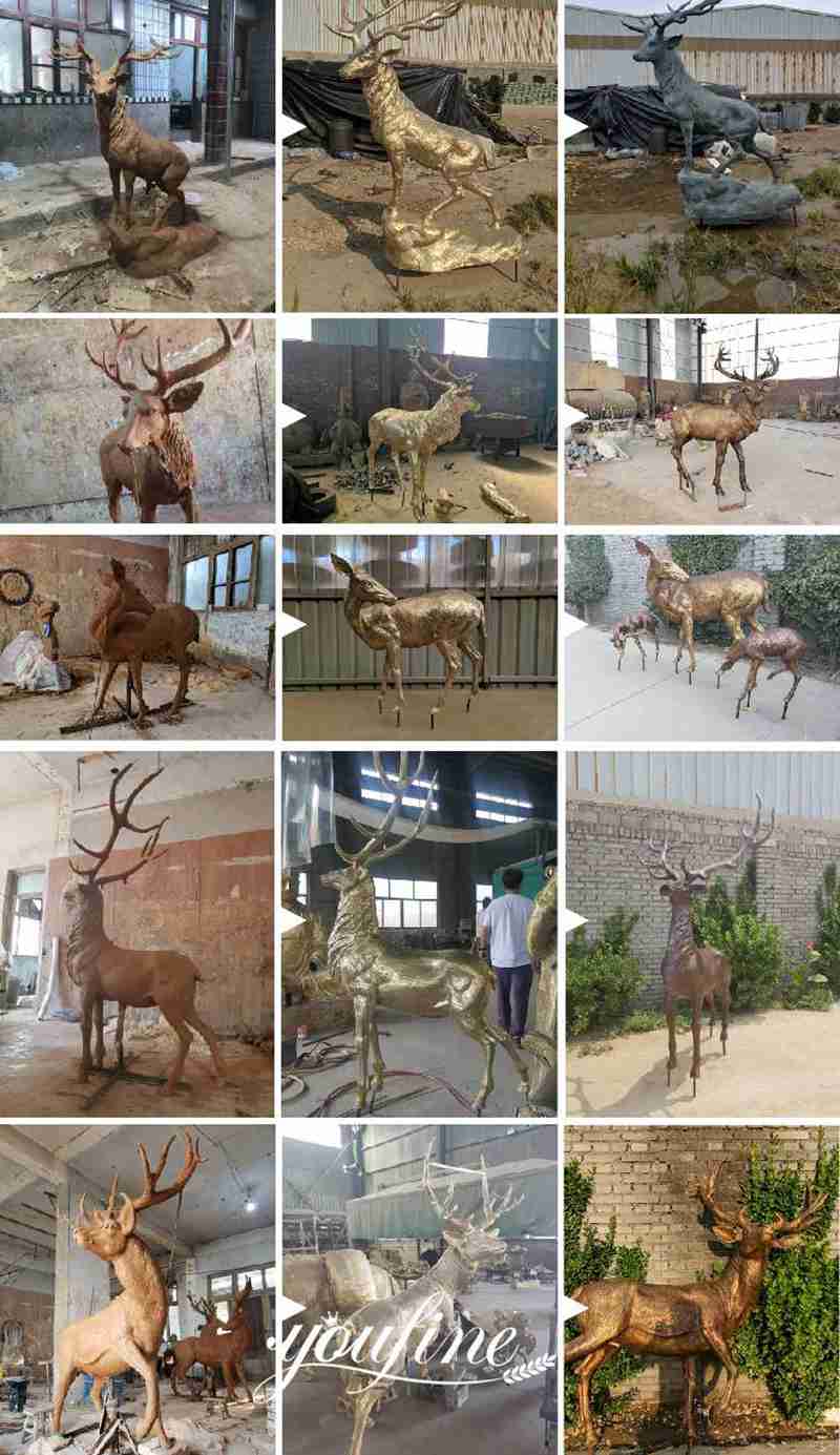 deer statue for garden -YouFine Sculpture 