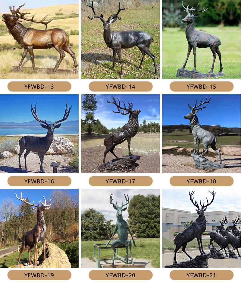 deer statue for garden -YouFine Sculpture 