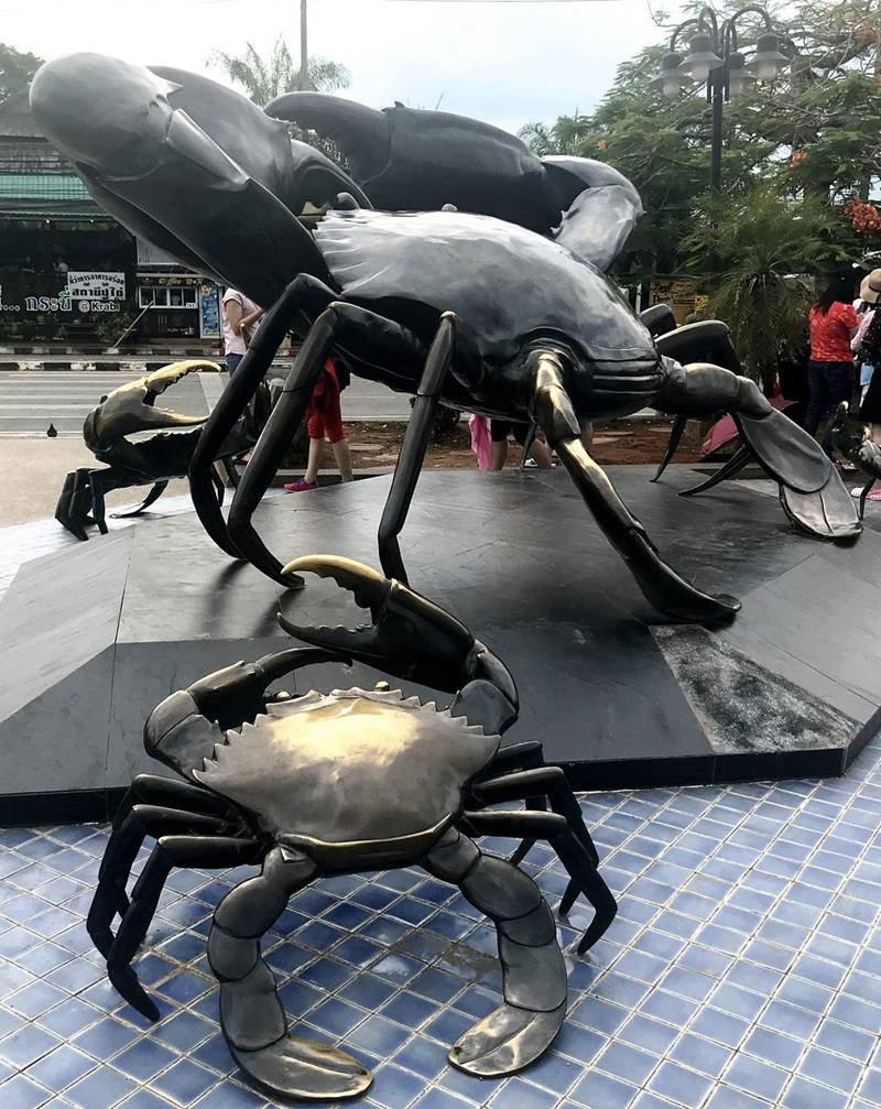 Bronze Crab sculpture