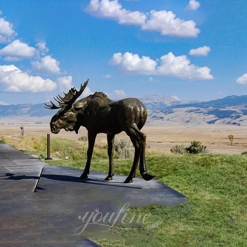 Bronze Moose Sculpture A Majestic Addition to Your Home or Garden