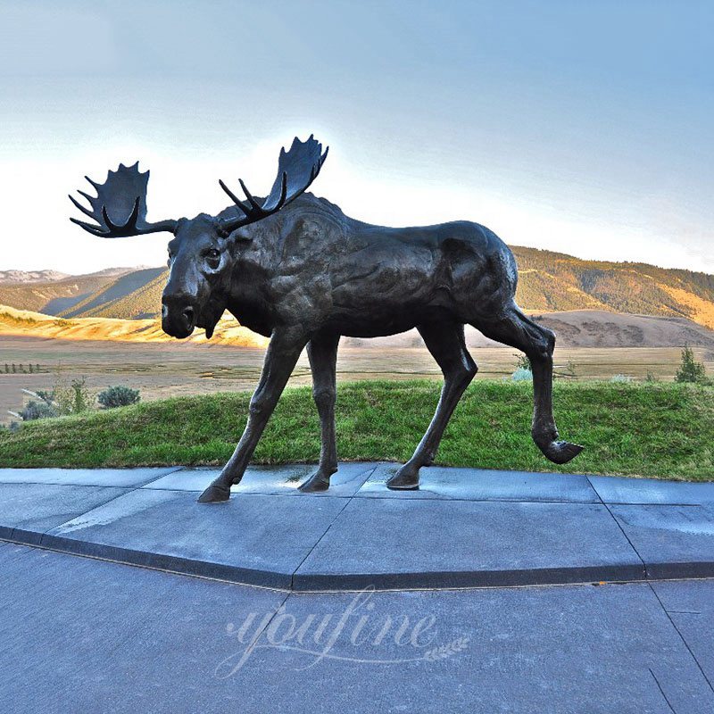 Bronze Moose Sculpture A Majestic Addition to Your Home or Garden