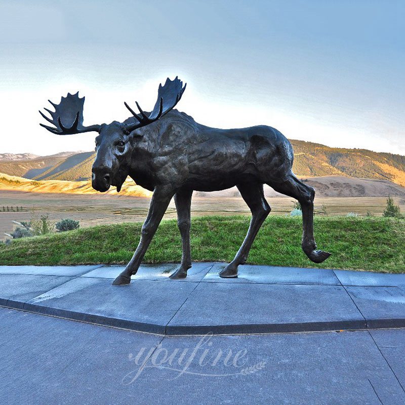 Bronze Moose Sculpture A Majestic Addition to Your Home or Garden