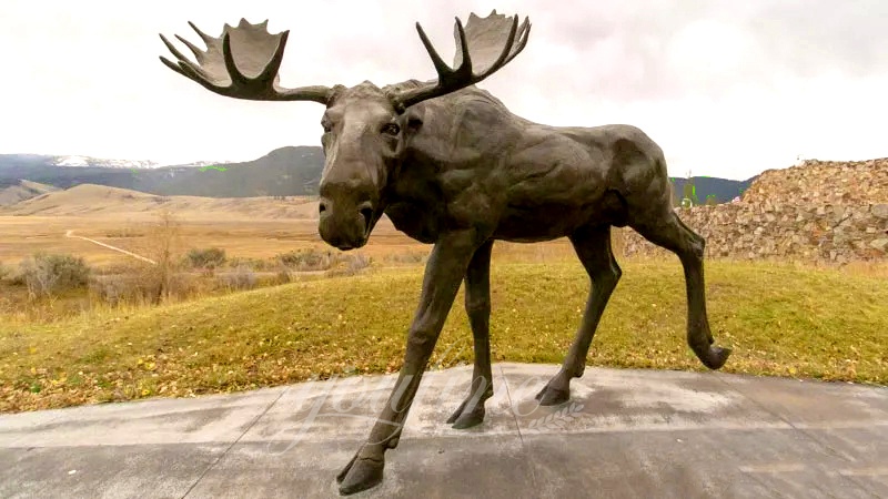 Bronze Moose Sculpture A Majestic Addition to Your Home or Garden