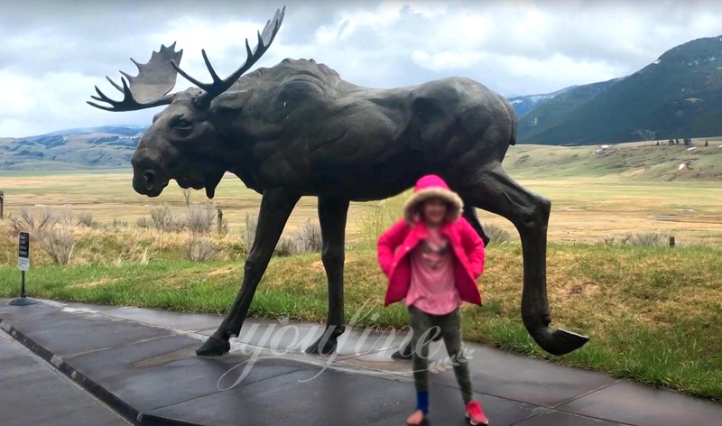 Bronze moose statue for sale