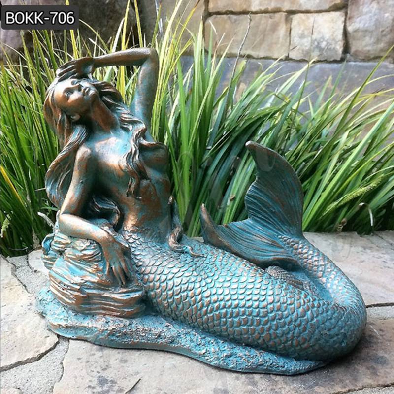 Charming Bronze Mermaid Sculptures from Factory