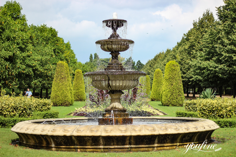 Garden Piazza Bronze 3 Tier Water Fountain