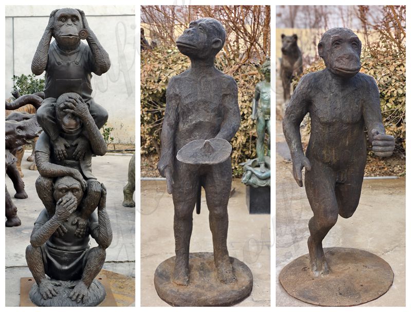 other bronze monkey statues