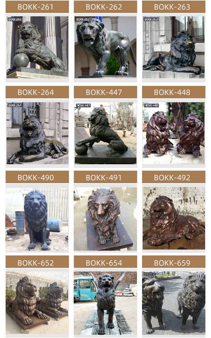 other bronze lion statues  for sale2